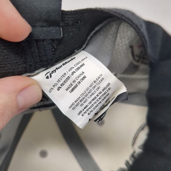 TaylorMade Aero Burner Fitted Baseball Cap Gray XL Embroidered Lightweight - Picture 10 of 10